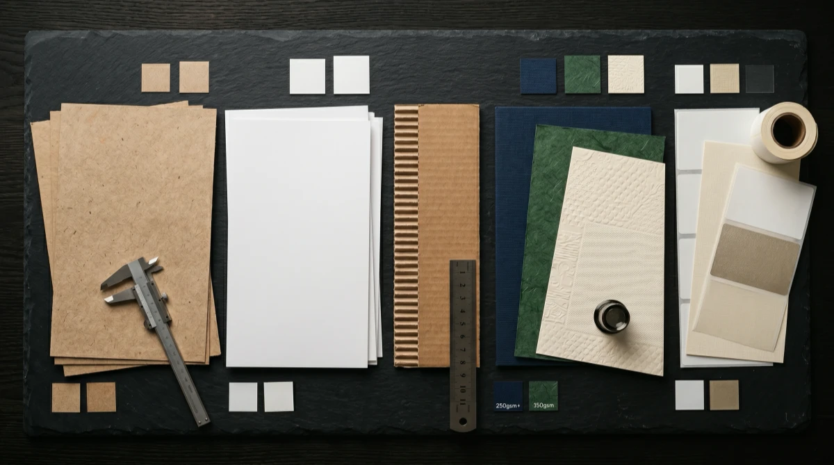 Comparison of kraft paper coated paper and corrugated packaging materials